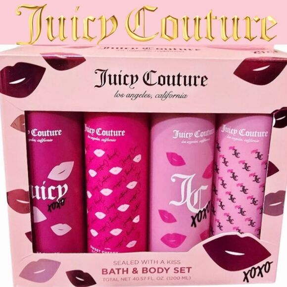 Juicy Couture Other - Juicy Couture Sealed With A Kiss Bath &‎ Body Set